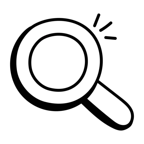 Magnifying Glass Icon Outline Magnifier Vector Illustration Search Symbol — Stock Vector