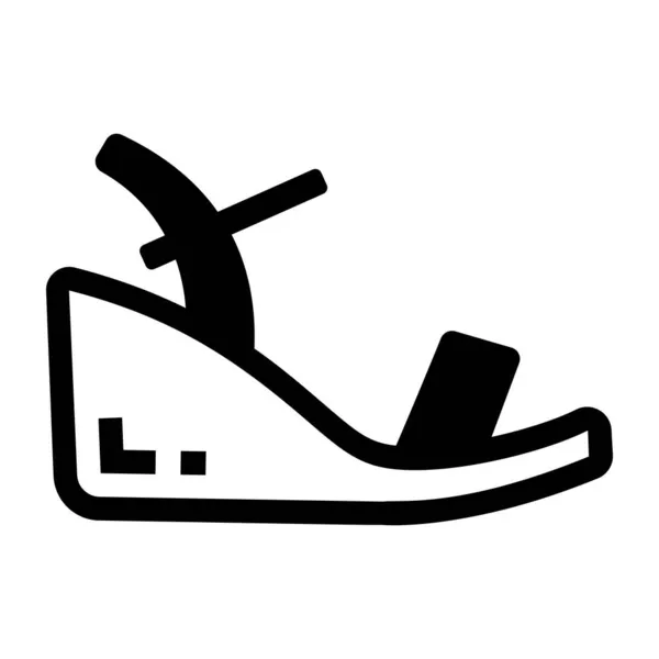 Zapatos Icono Web Ilustración Simple — Archivo Imágenes Vectoriales