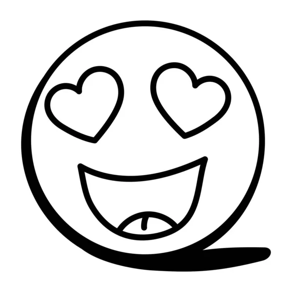 Χαρούμενο Εικονίδιο Emoji Διανυσματική Απεικόνιση — Διανυσματικό Αρχείο