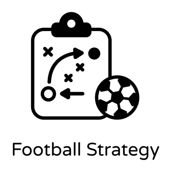Partido Fútbol Diseño Simple — Vector de stock