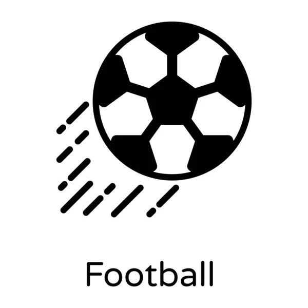 Icono Fútbol Vector Ilustración — Archivo Imágenes Vectoriales