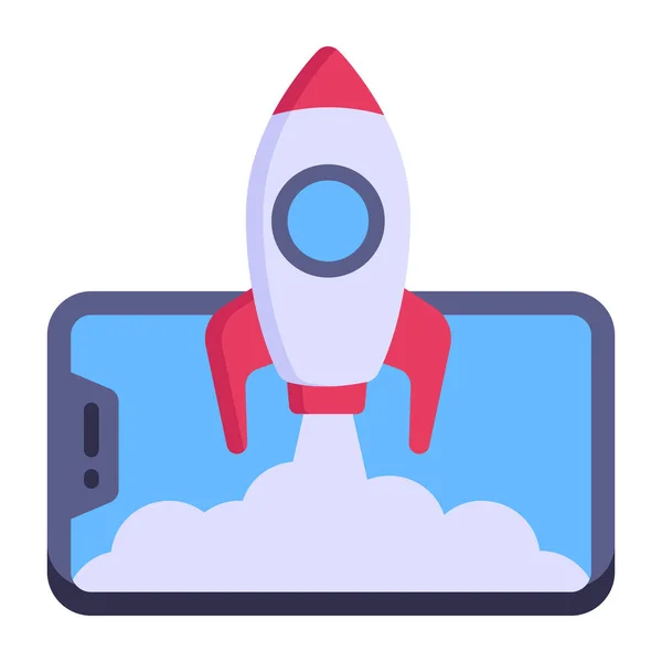 Rocket Icon Vector Simple Illustration — Stock Vector