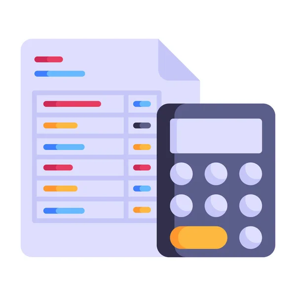 Calculator Web Icon Simple Illustration — Stock Vector