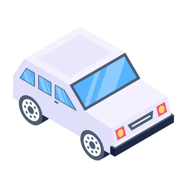 Een Auto Web Icoon Eenvoudige Illustratie — Stockvector