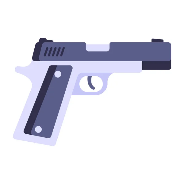 Icono Pistola Estilo Dibujos Animados Fondo Aislado Símbolo Del Ejército — Vector de stock