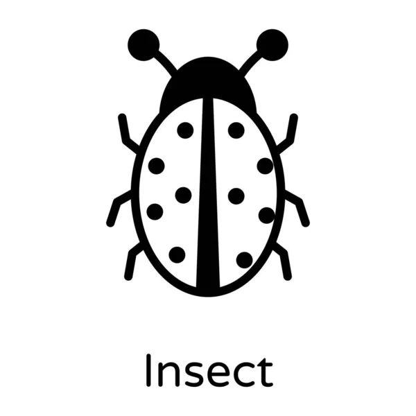 Insektensymbol Vektorillustration — Stockvektor