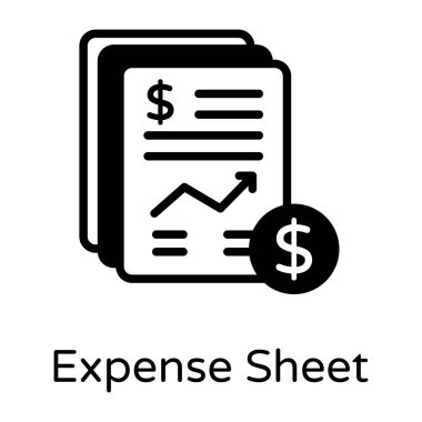 Mali rapor vektör çizim tasarım