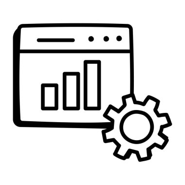 analitik simge vektör illüstrasyonu