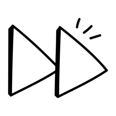 Video oynatıcı ikon vektör illüstrasyonu