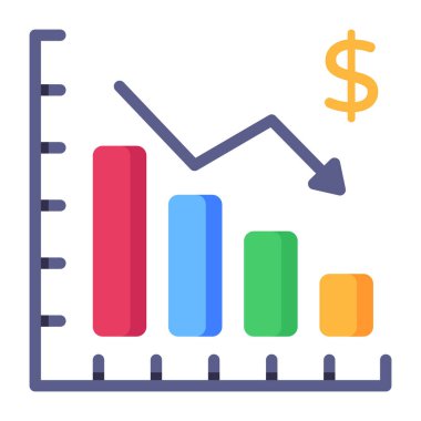 Dolar sembollü finansal grafik