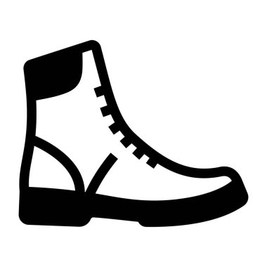 Ayakkabı. Web simgesi basit illüstrasyon