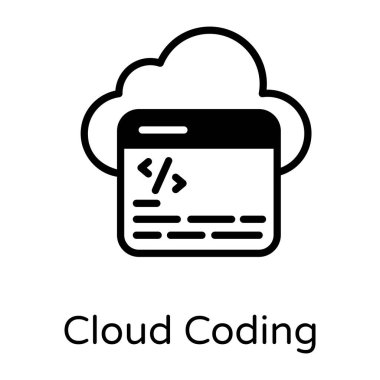 Katı bulut depolama simgesi