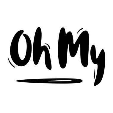 El çizimi mürekkep fırçası harfleri. vektör illüstrasyonu.