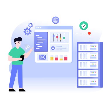 Simge tasarımı ile iş konsepti, vektör illüstrasyonu 10 eps grafik.