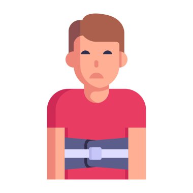 Kızıl saçlı ve sakallı adam.