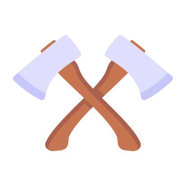 Balta simgesi. Web için çekiç vektör simgelerinin düz çizimi