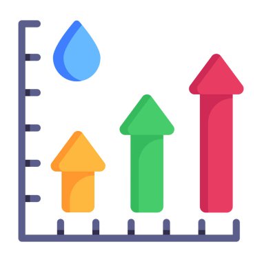 Büyüme grafiği Basit resimleme