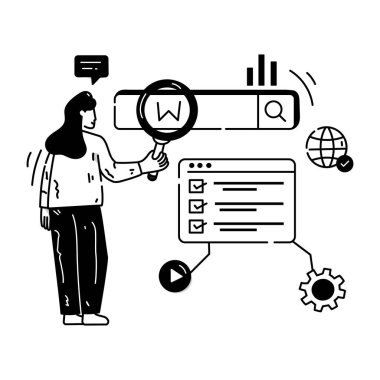 iş ve pazarlama kavramı, vektör illüstrasyonu