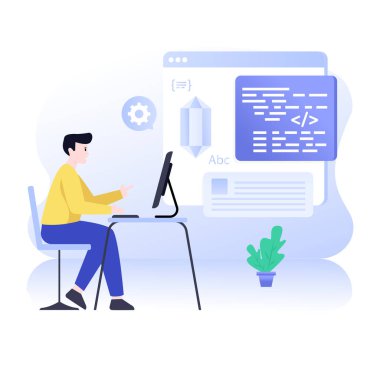 İş ve finans ikonu kavramının vektör illüstrasyonu