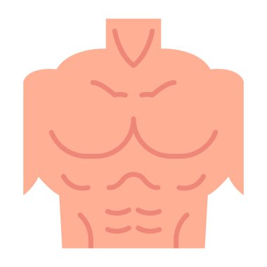 Atletik insan vücudu. Web simgesi