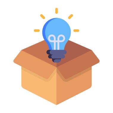 Fikir, enerji, yaratıcılık, yenilik, pazarlama, başlangıç, elektrik, elektrik, vektör illüstrasyonu