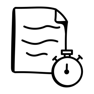 zaman vektör çizimi tasarımı