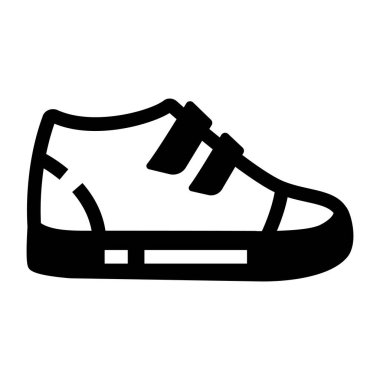 Web tasarımınız için beyaz arkaplanda ayakkabı simgesi