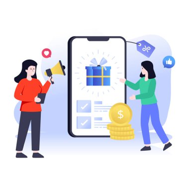 İnternet alışveriş konsepti. ödüller 