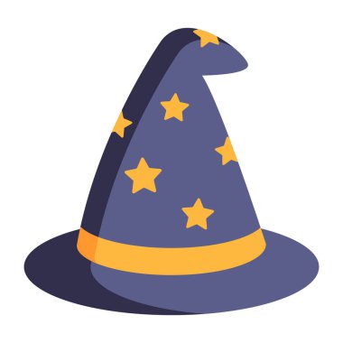 sihirli şapka vektör çizimi tasarımı 