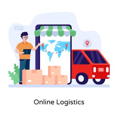 Teslimat. Web simgesi