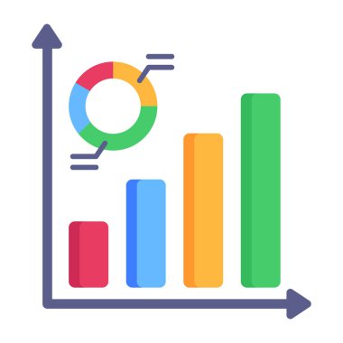 iş grafiği vektör illüstrasyonu