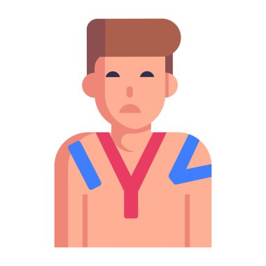 Man avatar karakter vektör çizimi tasarımı