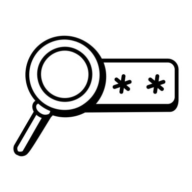 Arama motoru optimizasyon simgesi vektör çizimi