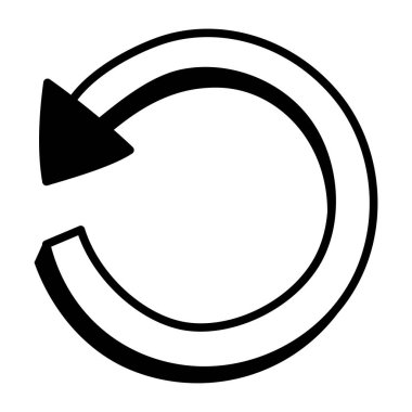 Yenile. Web simgesi basit illüstrasyon