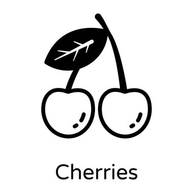 kiraz vektör illüstrasyon tasarımı