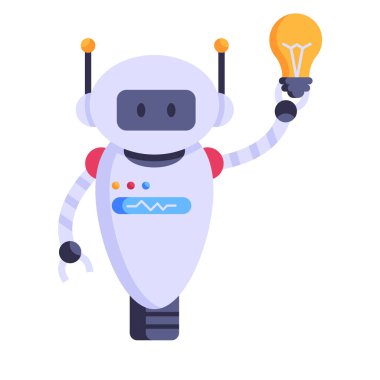 Ampullü robot, vektör çizimi