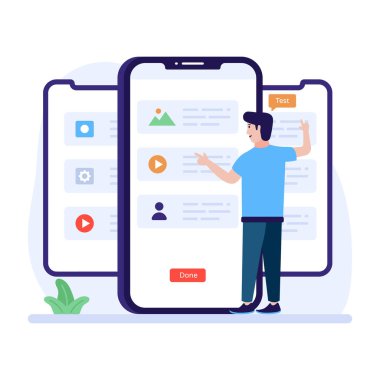 Görev listesinin vektör illüstrasyon tasarımı