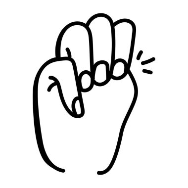 el çizimi doodle biçimi simgesi, vektör illüstrasyonu