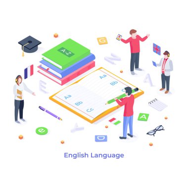 Eğitim konsepti. Vektör çizimi. düz dizayn