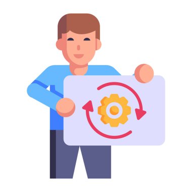 Teçhizatlı ve anahtar vektör illüstrasyon tasarımı