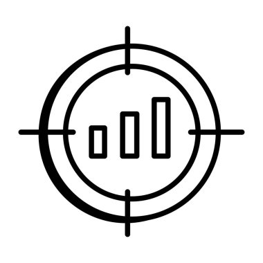 hedef simge vektör illüstrasyonu