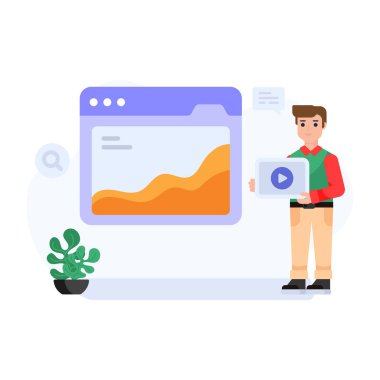 iş konsepti, çevrimiçi eğitim ve strateji