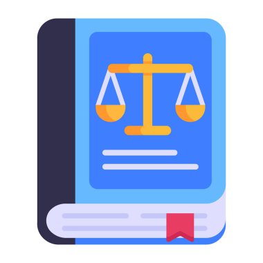 Hukuk ve adalet vektörü illüstrasyonu