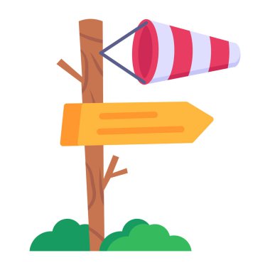 Yol simgesi vektör illüstrasyonu