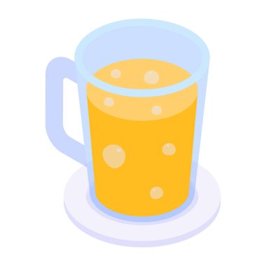 Bira. Web simgesi basit illüstrasyon