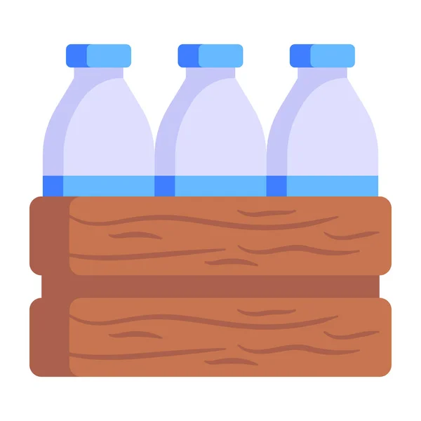 Векторна Ілюстрація Пляшки Молока — стоковий вектор