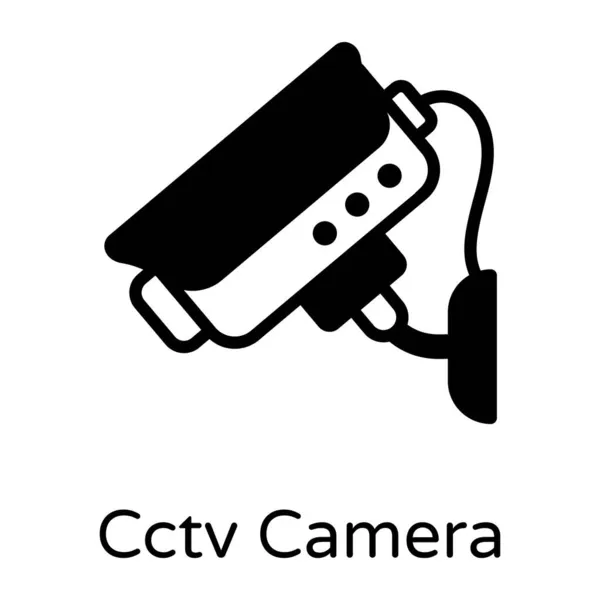 Cctv Icono Vector Cámara — Vector de stock