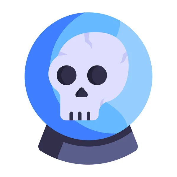 Crâne Avec Croisés Dessin Vectoriel Illustration — Image vectorielle