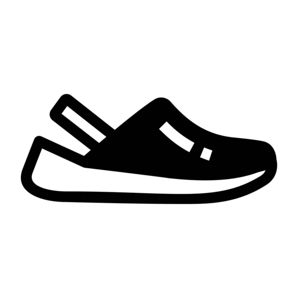 Chaussure Icône Web Illustration Simple — Image vectorielle