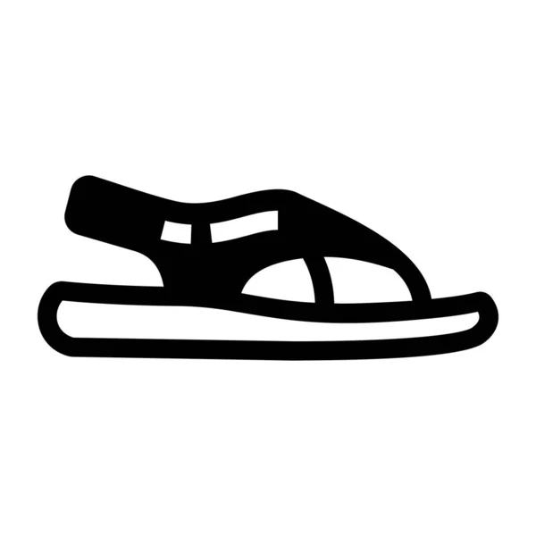 Zapatos Simples Vector Icono Bosquejo Zapato Deportivo — Archivo Imágenes Vectoriales